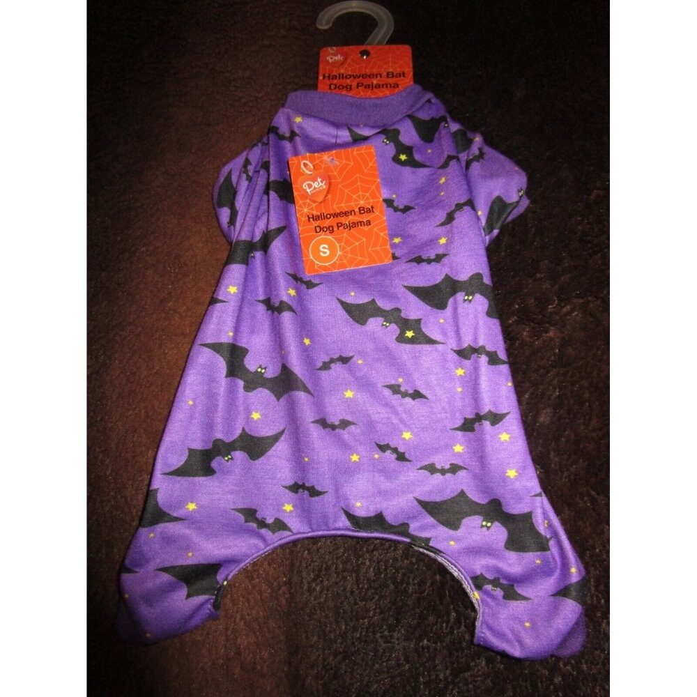 Pet Central Halloween Bat Dog Pajamas Purple Small S